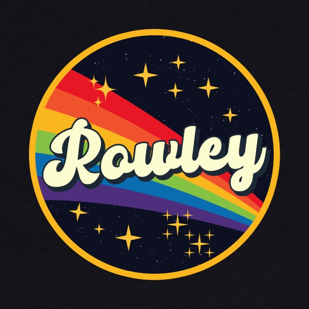 Rowley // Rainbow In Space Vintage Style by LMW Art